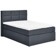 BOXSPRINGBETT 100/200 cm  in Dunkelgrau  - Dunkelgrau/Schwarz, KONVENTIONELL, Textil (100/200cm) - Carryhome