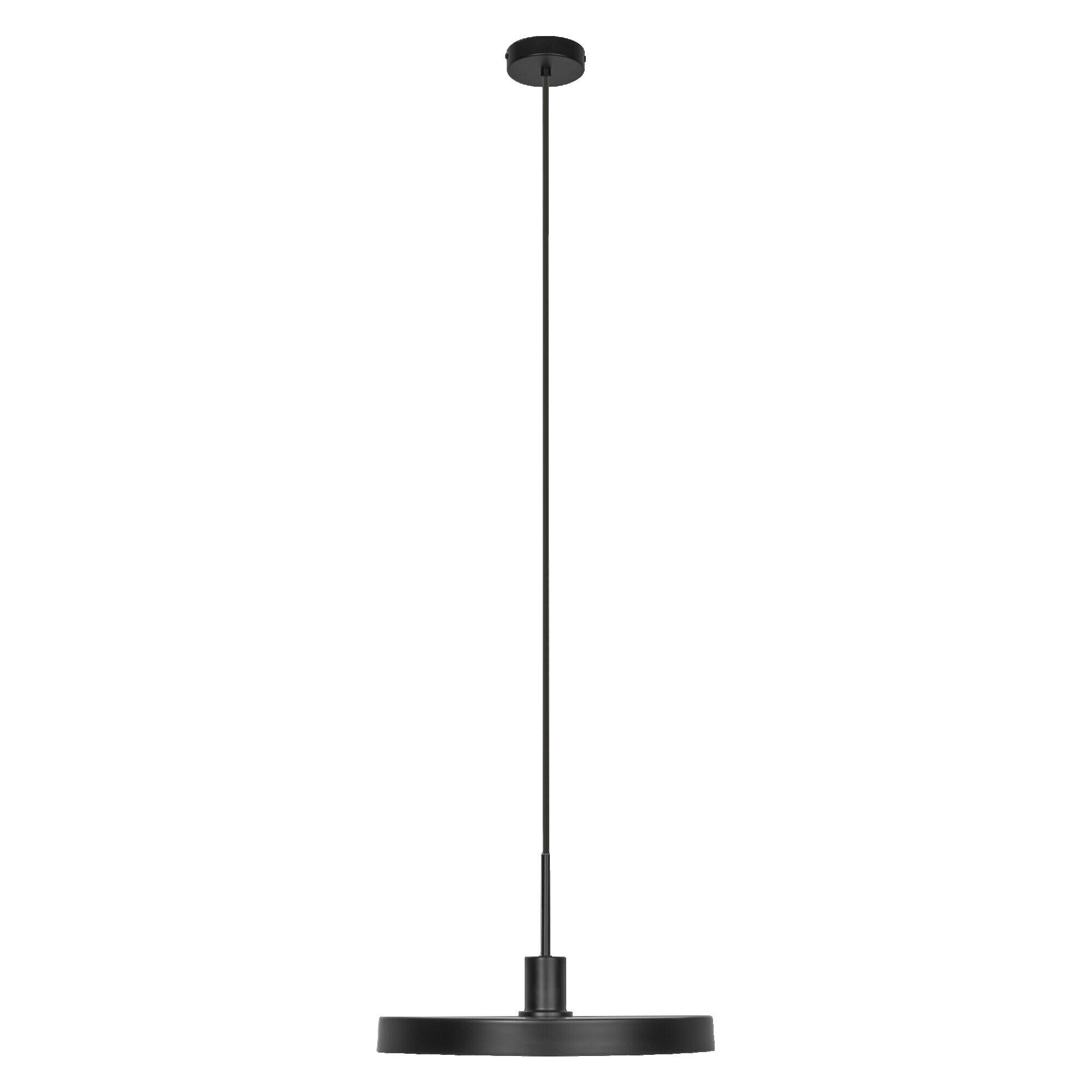 HÄNGELEUCHTE 40/127 cm   - Schwarz/Naturfarben, Basics, Metall (40/127cm) - Osram