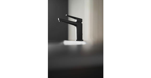 WASCHTISCHARMATUR 9/16,3/15,7 cm - Schwarz, Basics, Metall (9/16,3/15,7cm) - Xora
