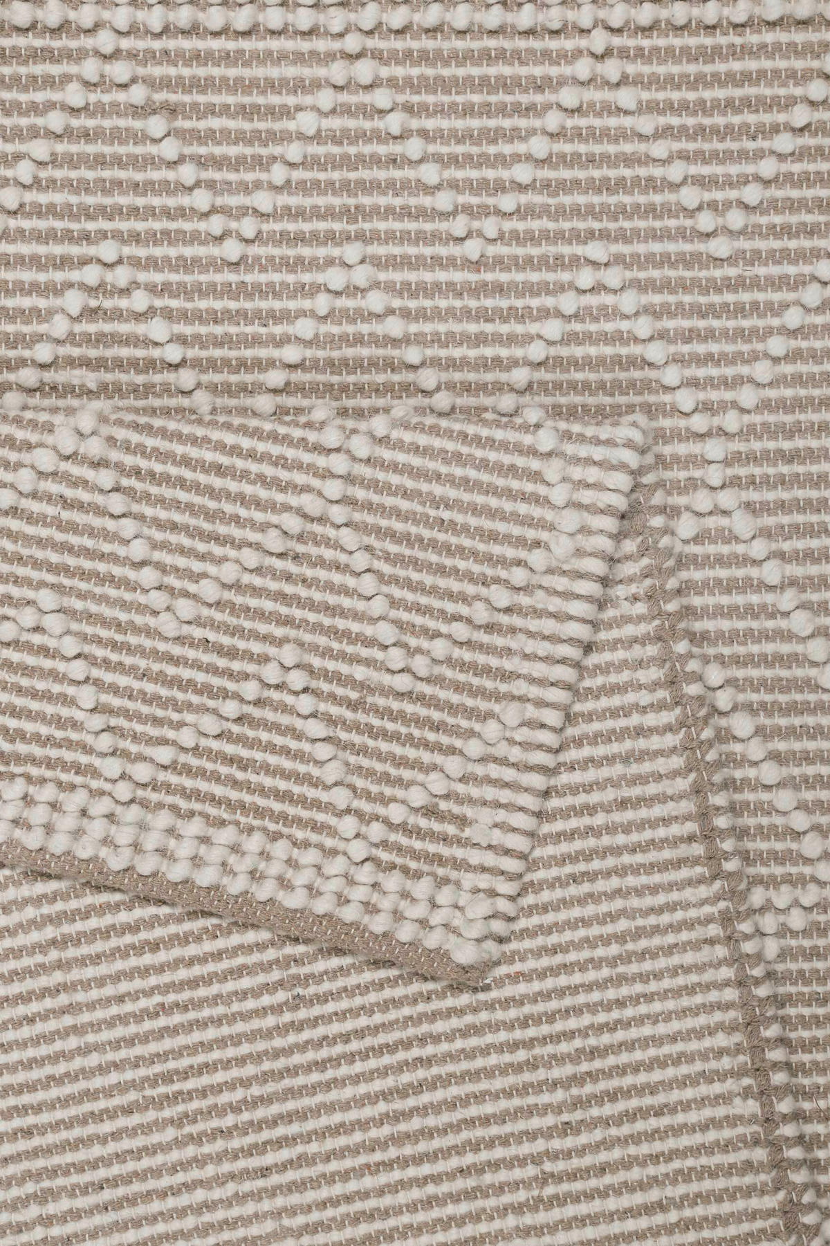 HANDWEBTEPPICH 140/200 cm Ana Taupe, Ecru rechteckig  - Taupe/Ecru, Design, Textil (140/200cm) - Esprit