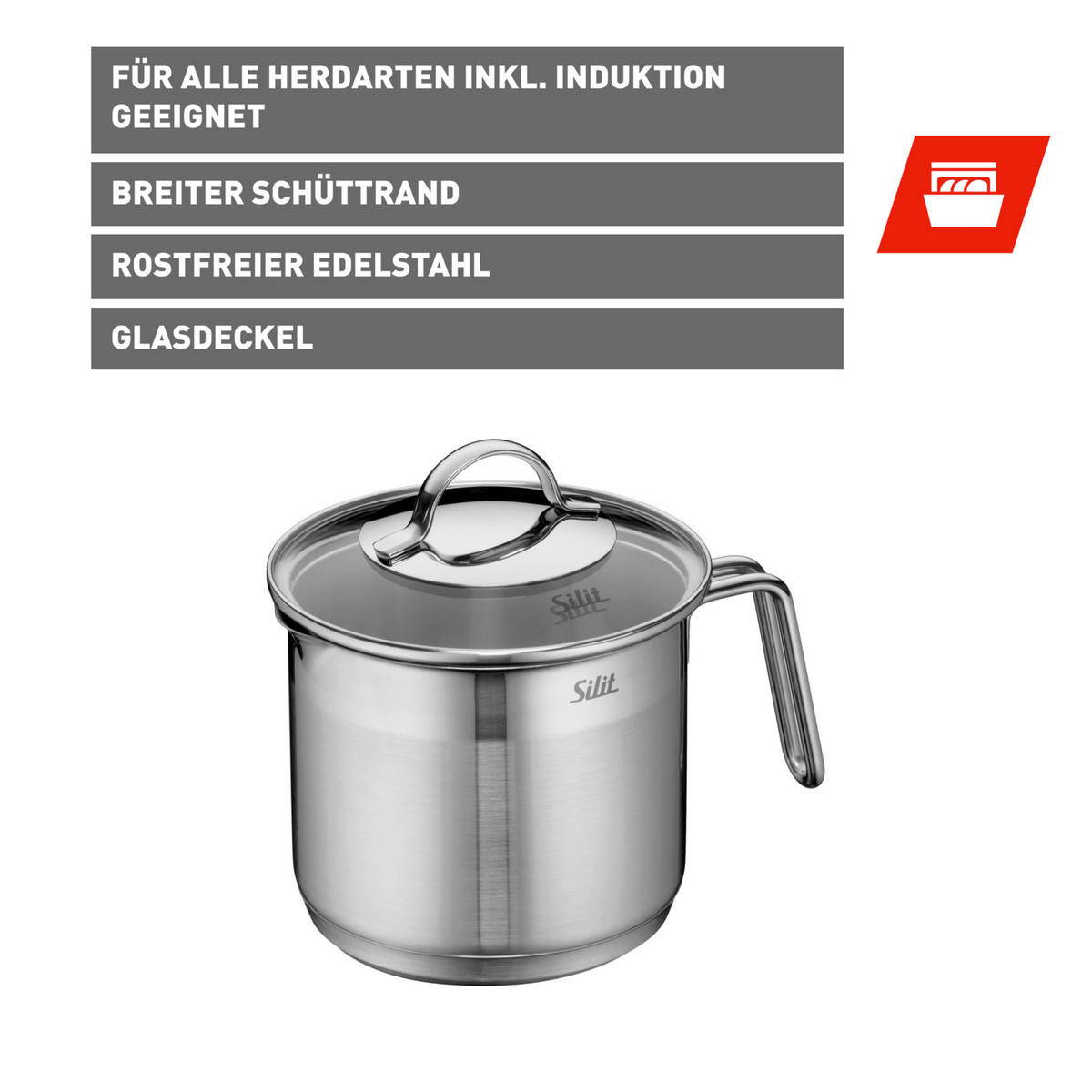 MILCHTOPF  - Basics (22,1 cmcm) - Silit