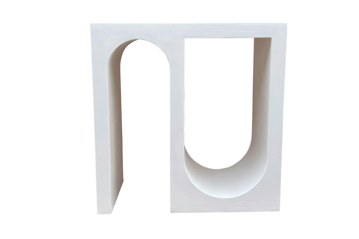 KONSOLENTISCH Weiß  - Weiß, Design, Holzwerkstoff/Stein (78/80/33cm) - MID.YOU