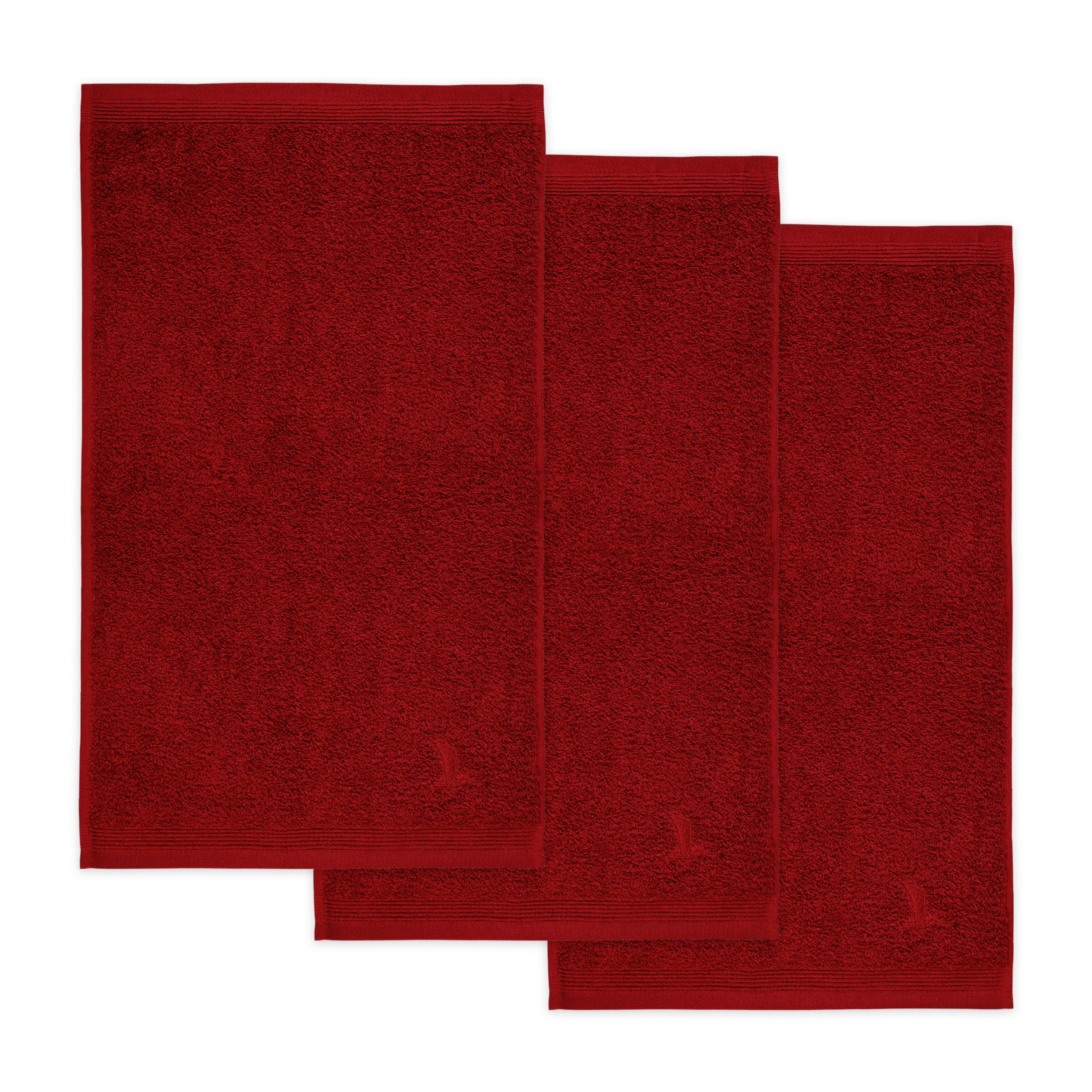 FROTTIERSET Rot 3-teilig  - Rot, Basics, Textil (30/50cm) - Moeve