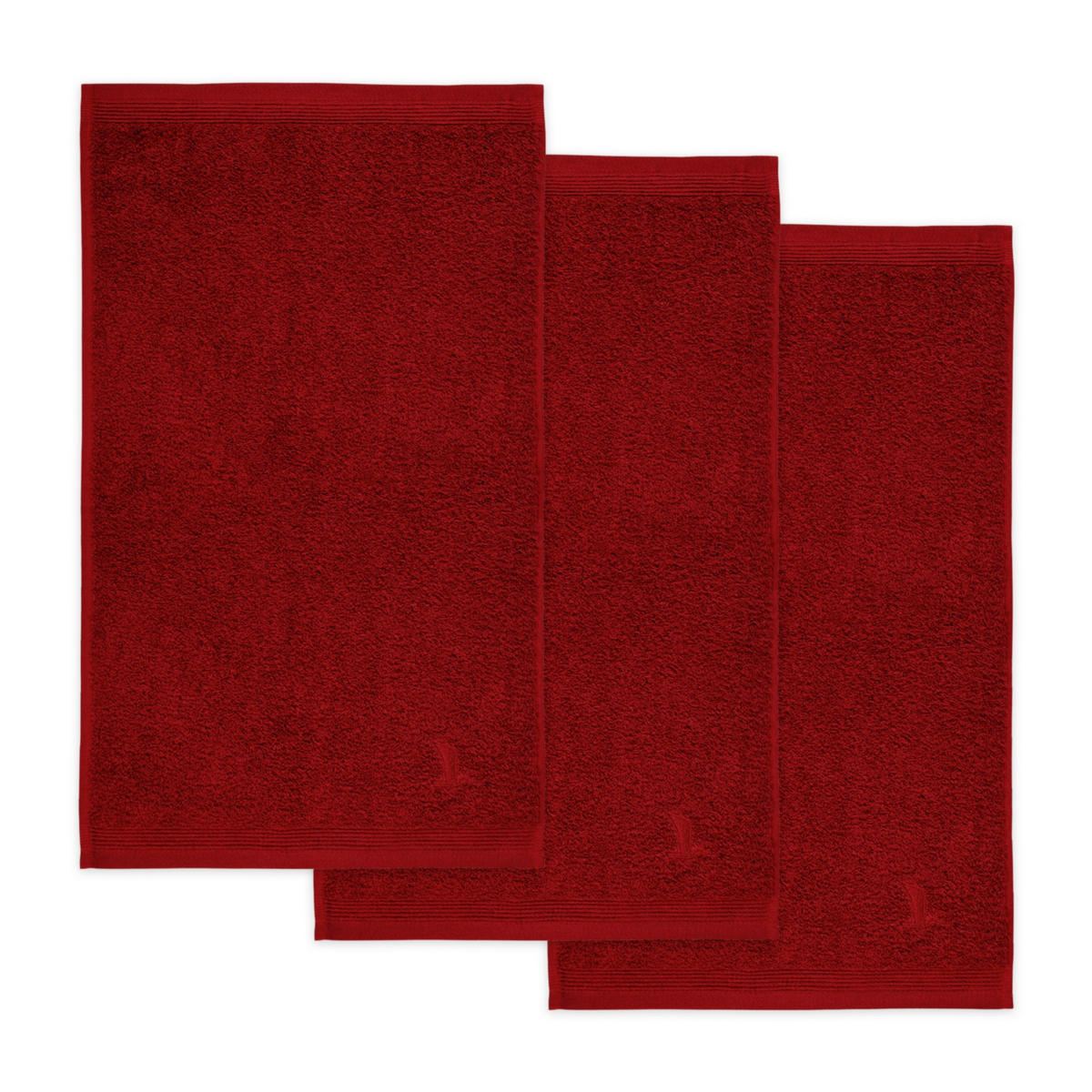 FROTTIERSET Rot 3-teilig  - Rot, Basics, Textil (30/50cm) - Moeve
