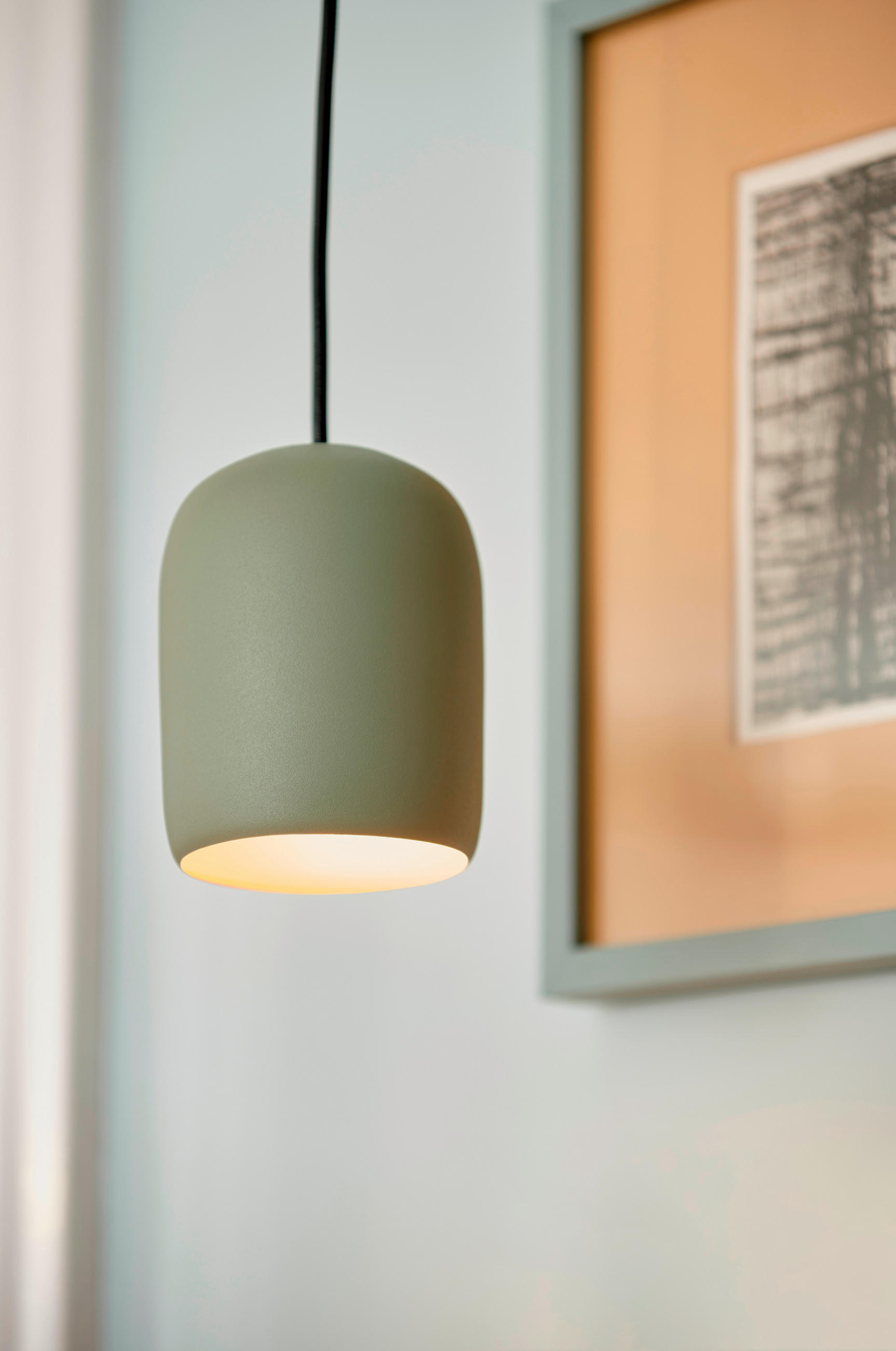 HÄNGELEUCHTE Notti 10/12 cm - Grün, Design, Metall (10/12cm) - Nordlux