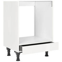 HERDUMBAUSCHRANK 60/87/56 cm  in Weiß Hochglanz  - Weiß Hochglanz, MODERN, Holzwerkstoff (60/87/56cm) - Nobilia