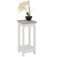 VIRÁGÁLLVÁNY faalapú anyag 30/30/65 cm    - fehér/szürke, Lifestyle, faalapú anyag (30/30/65cm) - Hom`in