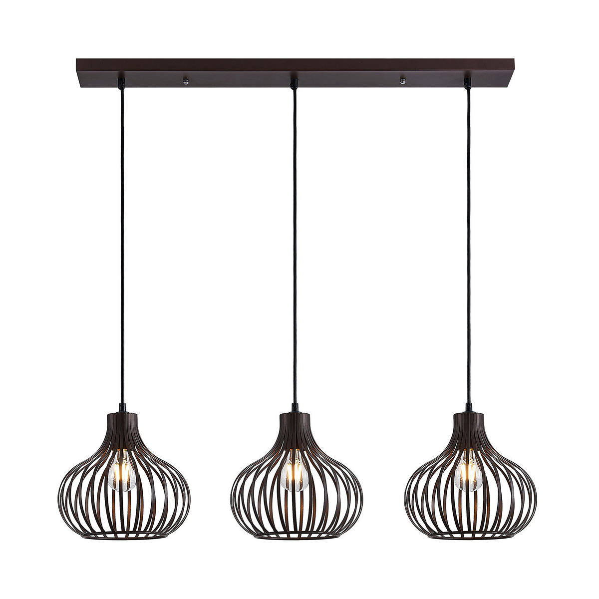 HÄNGELEUCHTE 105/30/150 cm   - Rostfarben, Basics, Metall (105/30/150cm) - Globo