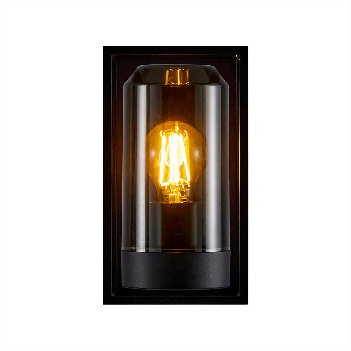 WANDLEUCHTE Griffin 13/13/23,2 cm  - Schwarz, Design, Metall (13/13/23,2cm) - Nordlux