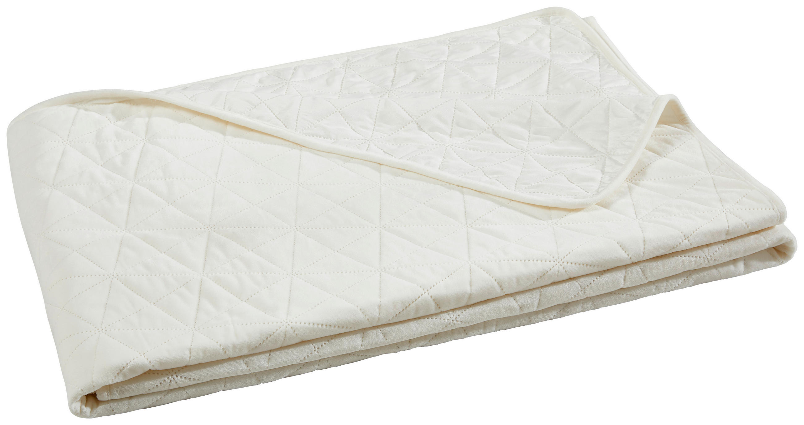 PŘEHOZ NA POSTEL, polyester, 220/240 cm - krémová, Design, textil (220/240cm) - Novel