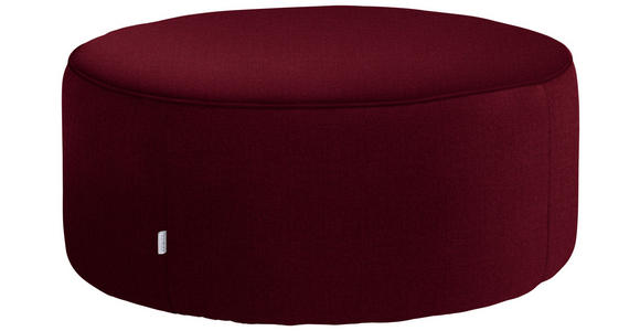 HOCKER in Textil Bordeaux  - Bordeaux, Design, Textil (80/33/80cm) - Belluti