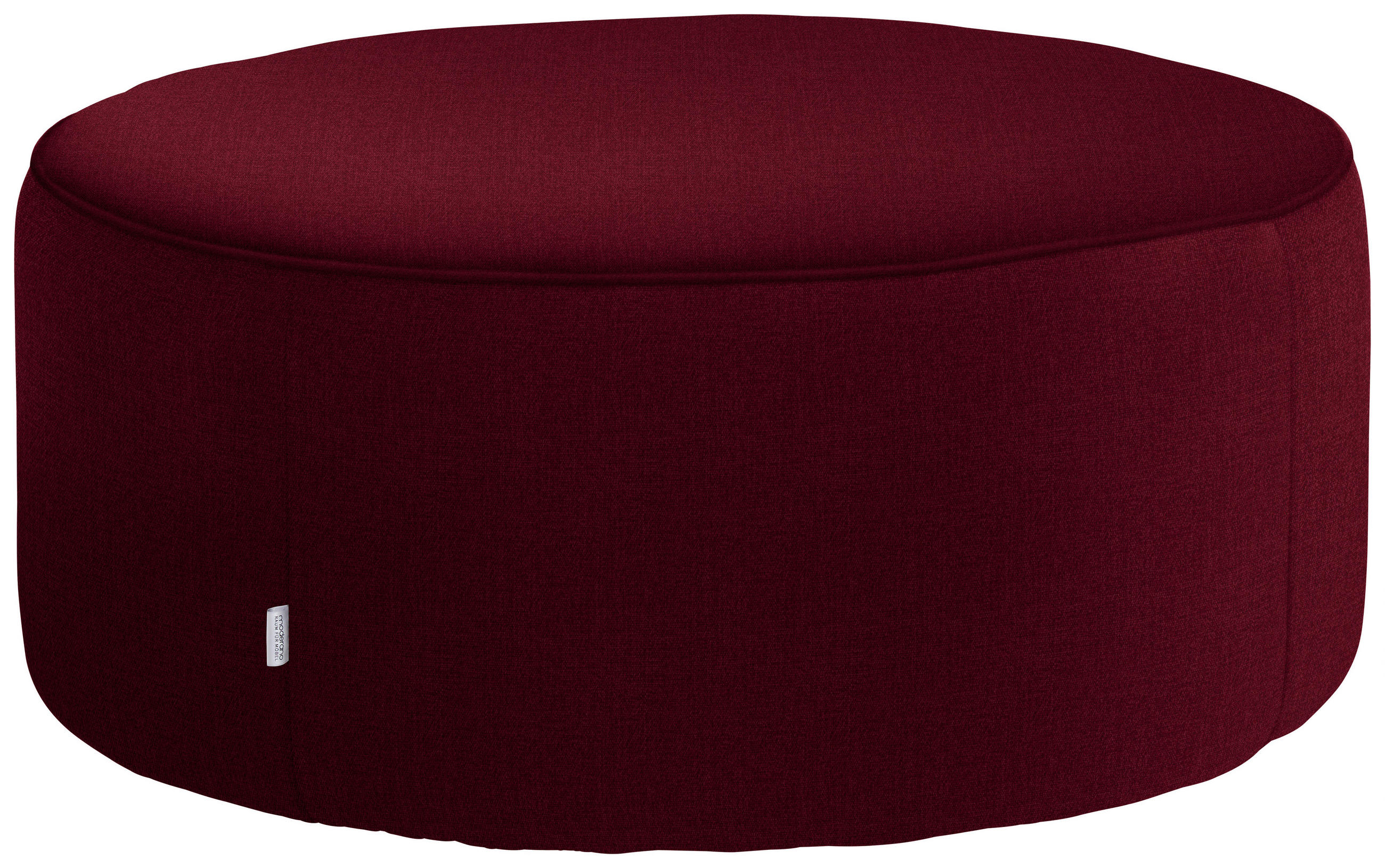 HOCKER in Textil Bordeaux  - Bordeaux, Design, Textil (80/33/80cm) - Belluti