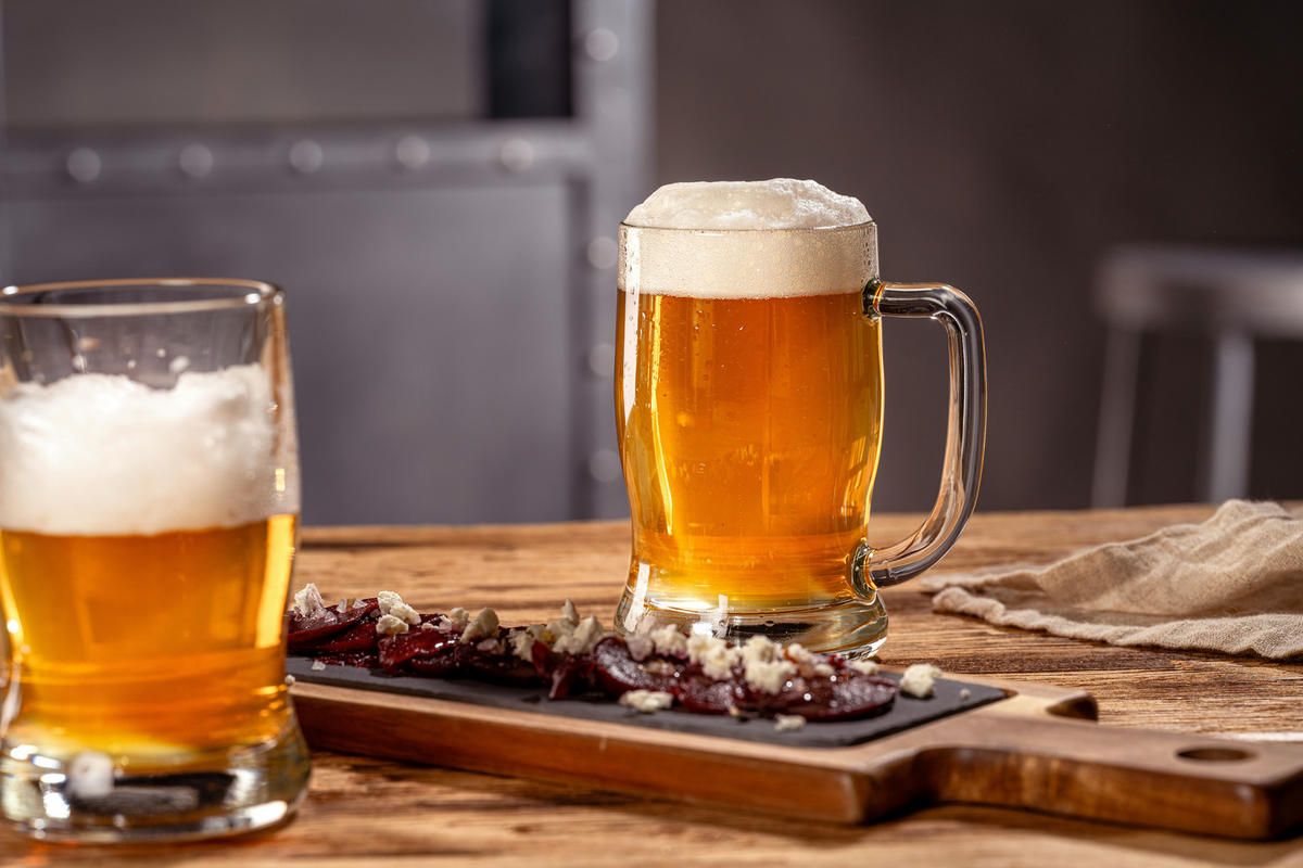 BIERKRUG 380 ml 2-teilig  - Transparent, Basics, Glas (18,2/13,6/9,5cm) - Leonardo