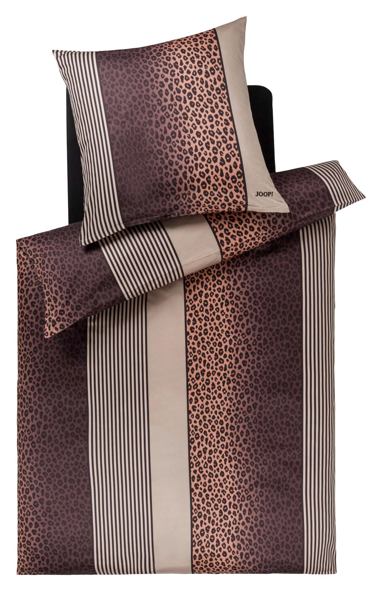 Joop! POSTEĽNÁ BIELIZEŇ, makosatén, sivohnedá, 140/200 cm
