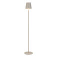 AKKU-STEHLEUCHTE 22/130 cm - Sandfarben, Design, Kunststoff/Metall (22/130cm) - Novel