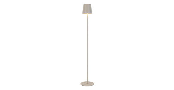 AKKU-STEHLEUCHTE 22/130 cm - Sandfarben, Design, Kunststoff/Metall (22/130cm) - Novel