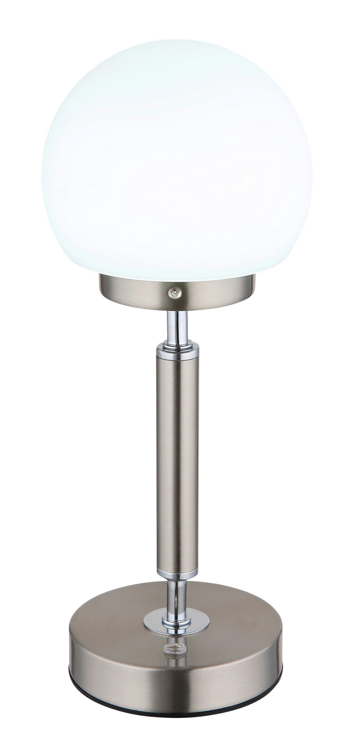 STOLNÍ LED LAMPA, dotykový stmívač, 11,5/28,5 cm  - bílá/opál, Basics, kov/plast (11,5/28,5cm) - Globo
