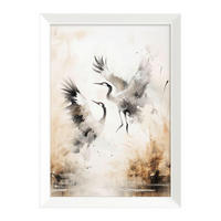 DRUCKGRAFIK Landschaft & Natur, Tiere  - Beige/Weiß, Basics, Holz/Papier (75/56/3cm)