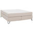 BOXSPRINGBETT 180/210 cm INKL. Matratze - Beige/Alufarben, KONVENTIONELL, Textil/Metall (180/210cm) - JENSEN