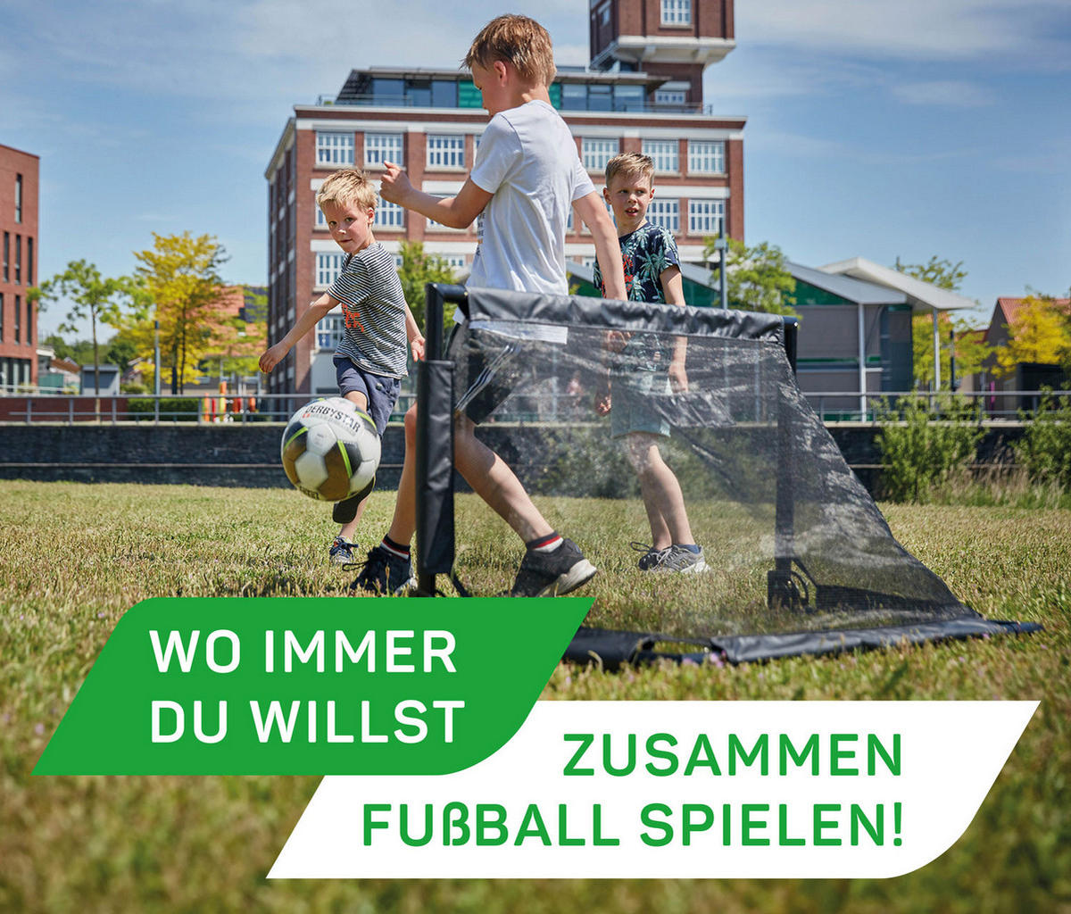 FUßBALLTOR  - Schwarz, KONVENTIONELL, Metall (100/60/60cm) - Salta