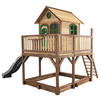SPIELTURM 377/291/255 cm  - Braun/Grau, KONVENTIONELL, Holz (377/291/255cm) - Ambia Garden