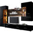 VITRINE Schwarz - Silberfarben/Schwarz, Design, Glas/Holz (75/197/37cm) - Carryhome