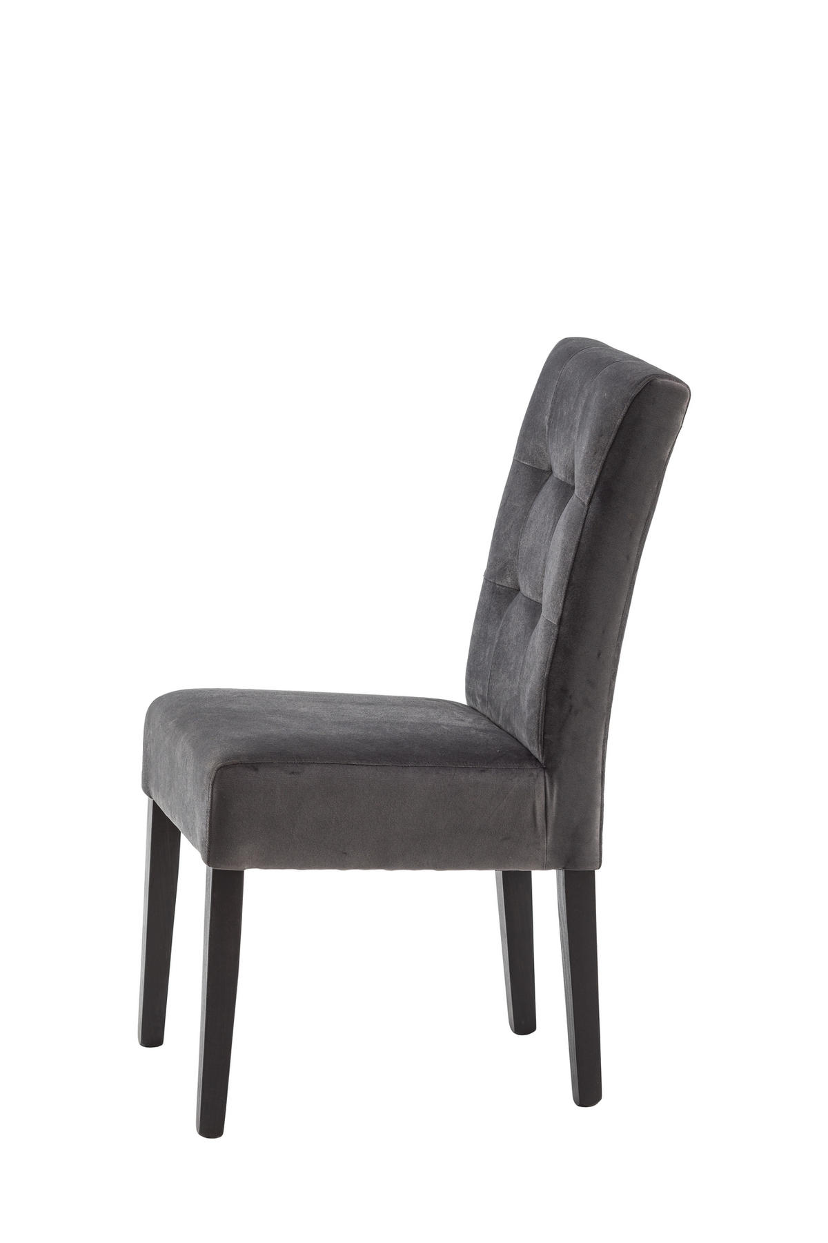 STOLICA  tamno siva  drvo, tekstil      - tamno siva/wenge boje, Design, drvo/tekstil (48,5/95,5/64cm)