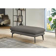 ECKSOFA in Echtleder Grau  - Schwarz/Grau, Design, Leder/Metall (180/310cm) - Dieter Knoll