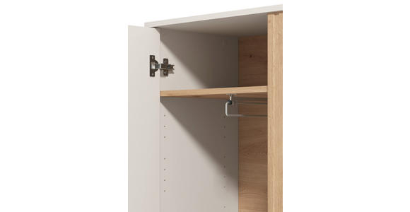 GARDEROBE 5-teilig  in 220/192,5/40 cm  - Kaschmir/Eiche Artisan, Basics, Glas/Holzwerkstoff (220/192,5/40cm) - Carryhome