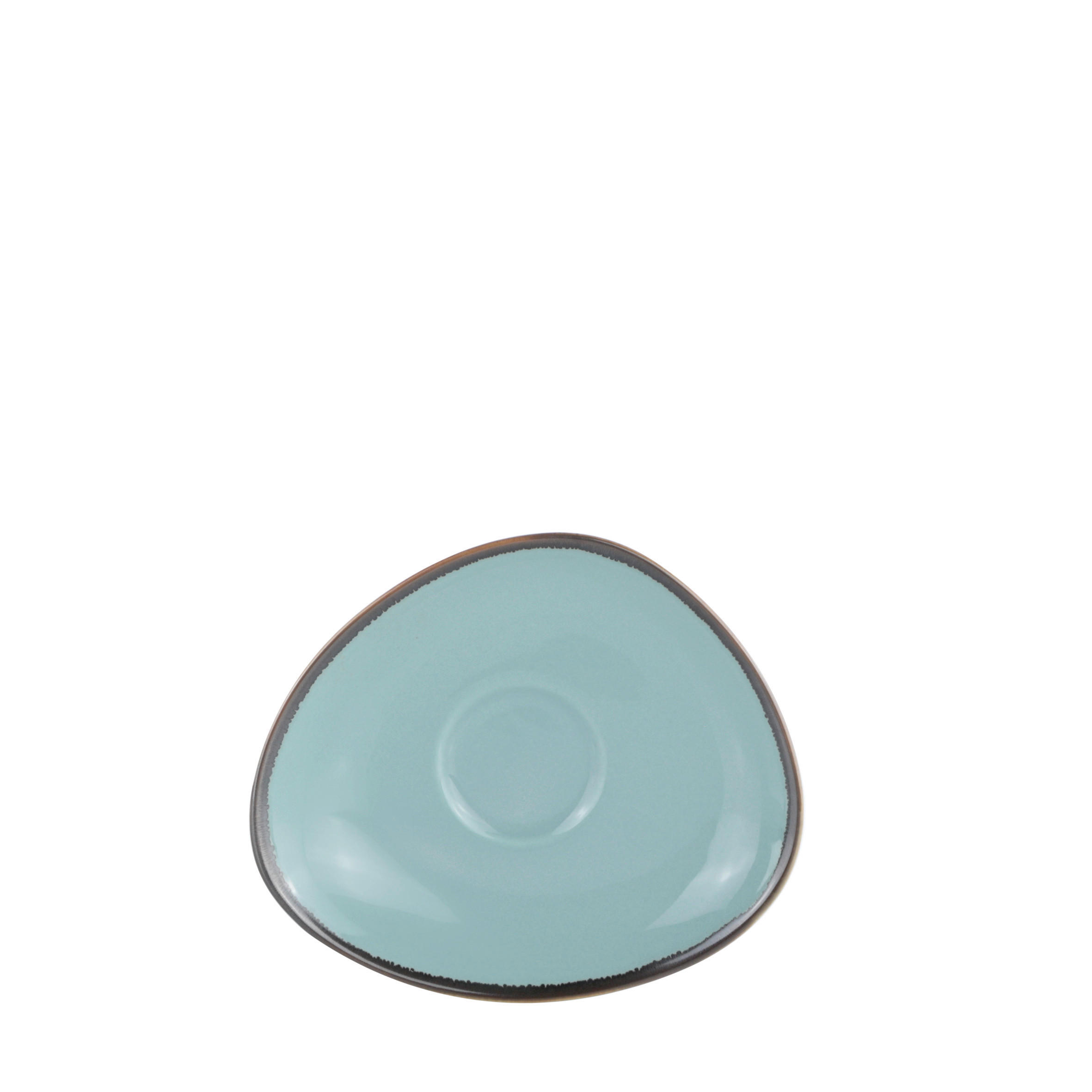 ESPRESSO-UNTERTASSE AQUA VERDE  - Grün, Trend, Keramik (14/12cm) - Novel