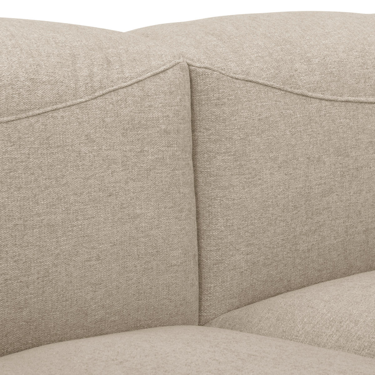 3-SITZER-SOFA in Creme  - Creme, Design, Kunststoff/Textil (275/73/100cm) - Max Winzer