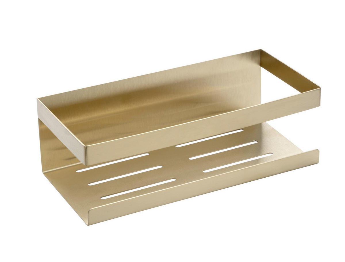 DUSCHABLAGE - Goldfarben, KONVENTIONELL, Metall (25/8/11,5cm) - Schöner Wohnen