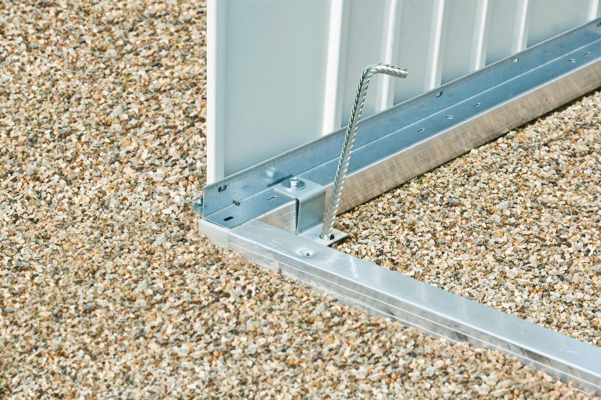 BODENRAHMEN 222/4/166 cm  - Silberfarben, Design, Metall (222/4/166cm) - Biohort