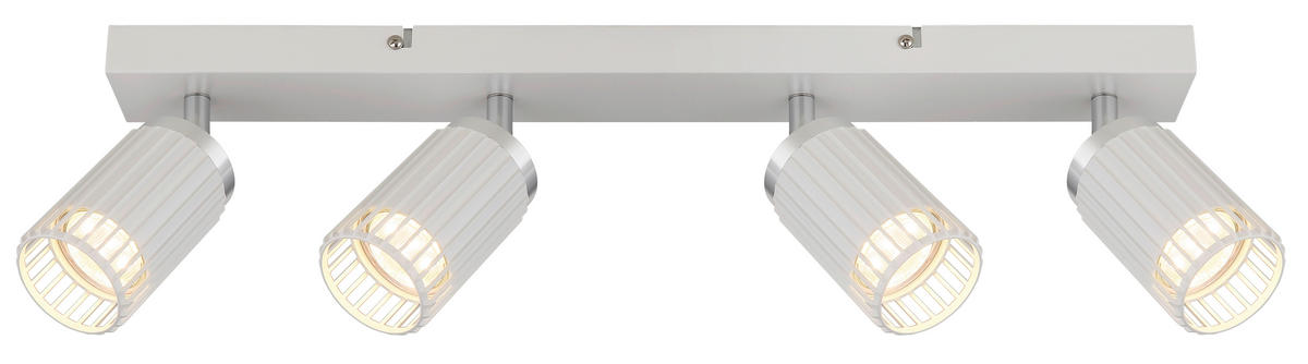 STRAHLER 53/12,5/15,5 cm   - Chromfarben/Weiß, Design, Metall (53/12,5/15,5cm) - Globo