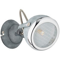 WANDSTRAHLER 22/19/12 cm   - Klar/Chromfarben, LIFESTYLE, Glas/Metall (22/19/12cm) - Brilliant