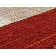 WEBTEPPICH 65/130 cm Palazzo Bloc Braun, Rot, Beige  - Beige/Rot, KONVENTIONELL, Textil (65/130cm) - Novel