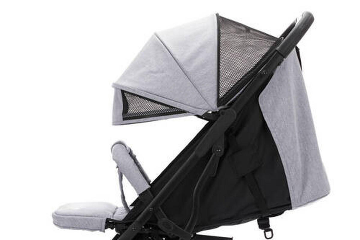GOLFOVÝ KOČÁREK - černá/světle šedá, Basics, kov/textil (105/70/51cm) - Fillikid