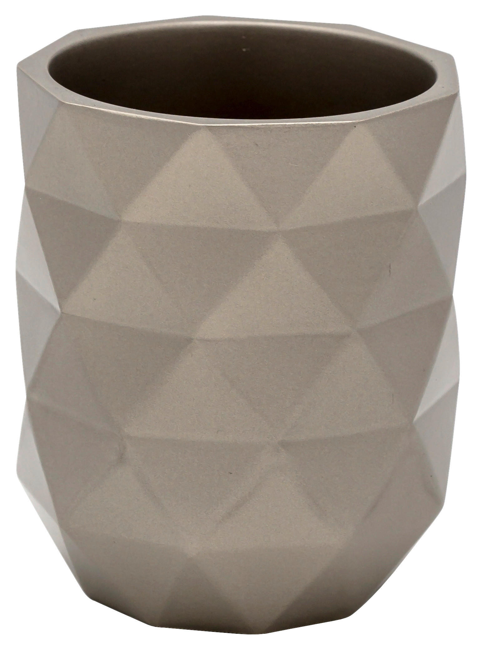 FOGKEFETARTÓ POHÁR műanyag  - szürke, Basics, műanyag (7,5/9,5/7,5cm) - Sadena