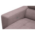 ECKSOFA in Chenille Altrosa  - Chromfarben/Altrosa, Design, Textil (301/207cm) - Xora