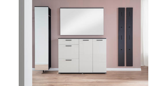 GARDEROBE 5-teilig in 250/200/38 cm - Anthrazit/Weiß, KONVENTIONELL, Holzwerkstoff (250/200/38cm) - Moderano