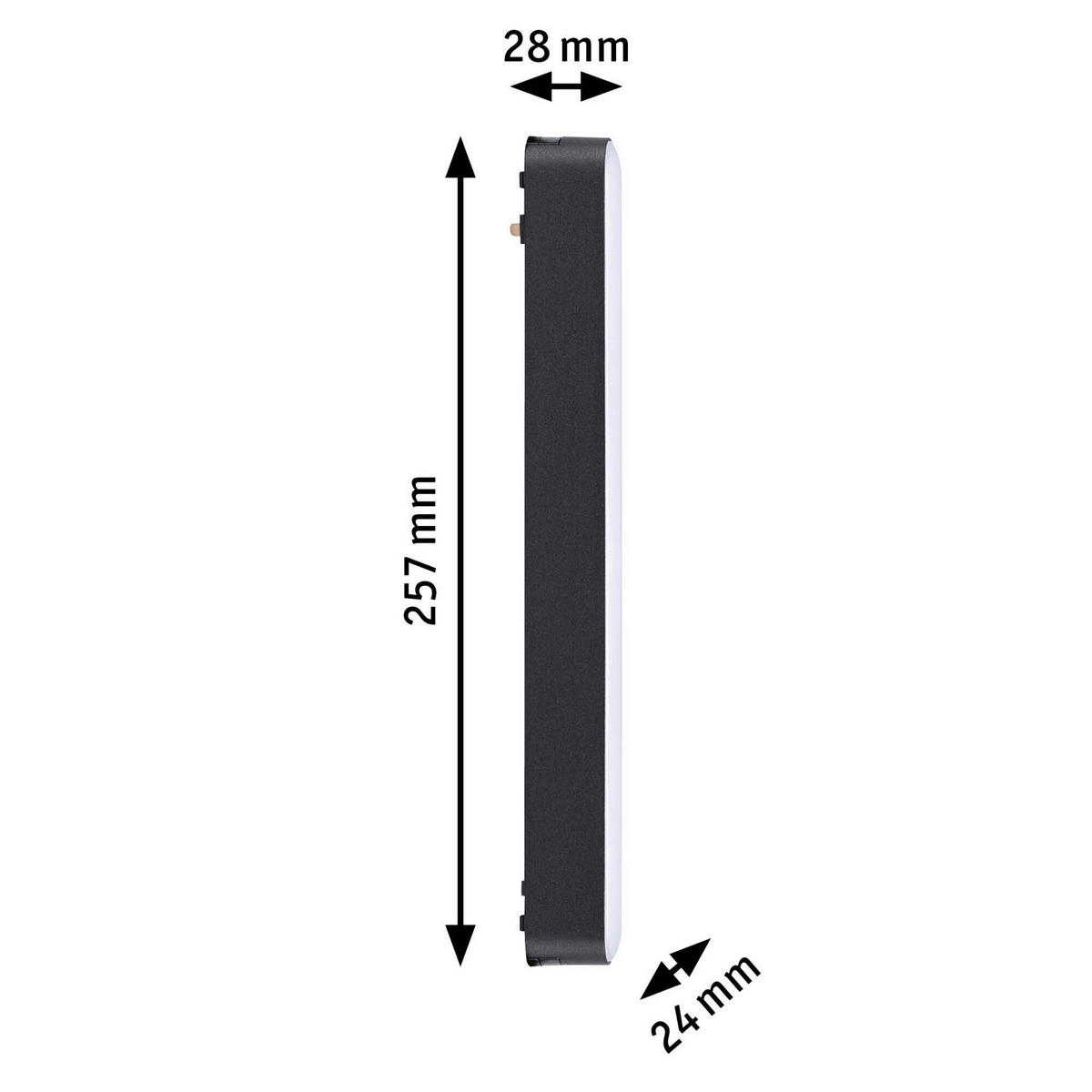 SCHIENENSYSTEM-STABLEUCHTE Veya Jorin 25,7/3,0/2,4 cm  - Design (25,7/3,0/2,4cm) - Paulmann