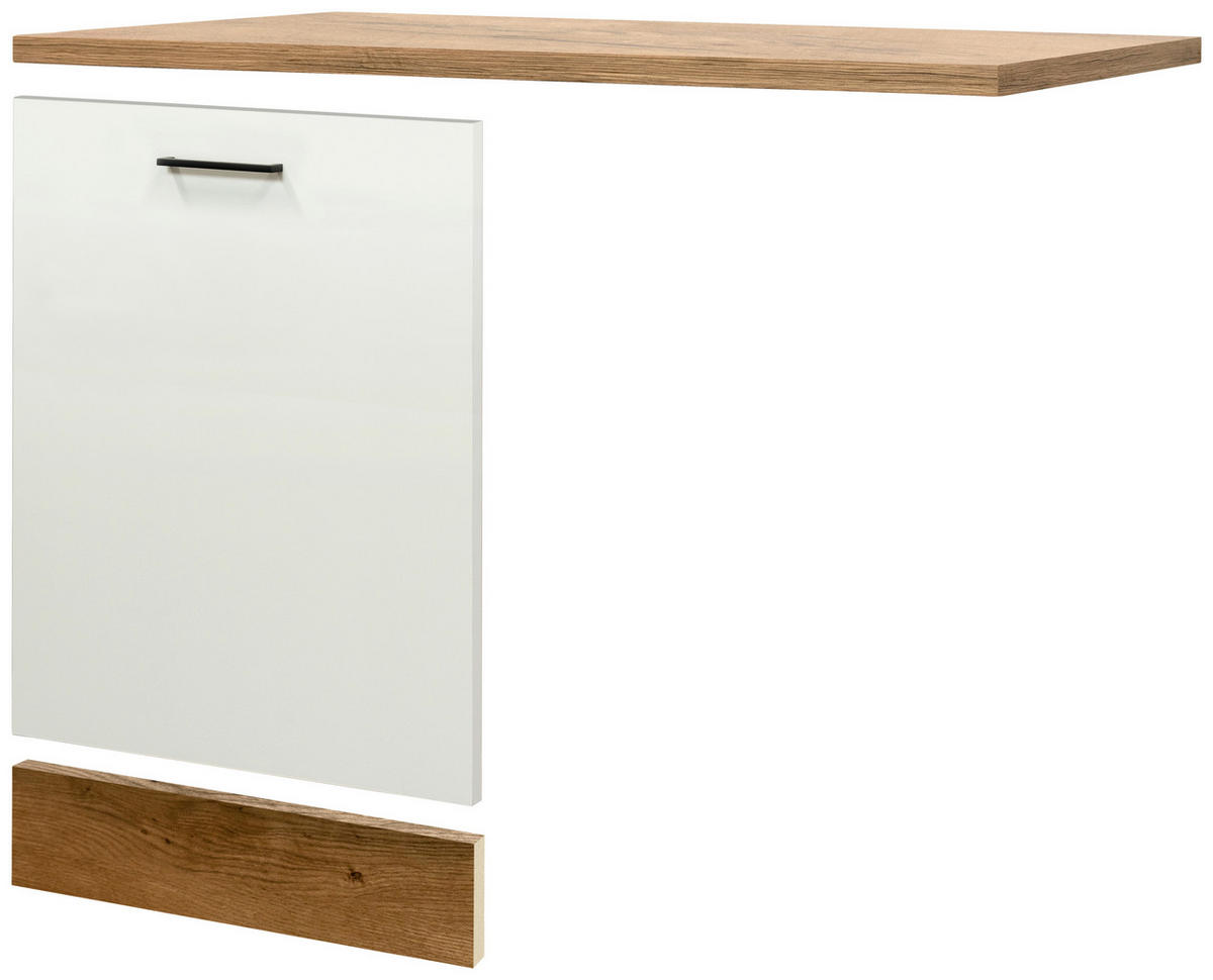 GESCHIRRSPÜLERFRONT 110/85/60 cm  in Eichefarben, Magnolie  - Eichefarben/Magnolie, KONVENTIONELL, Holzwerkstoff (110/85/60cm) - FlexWell