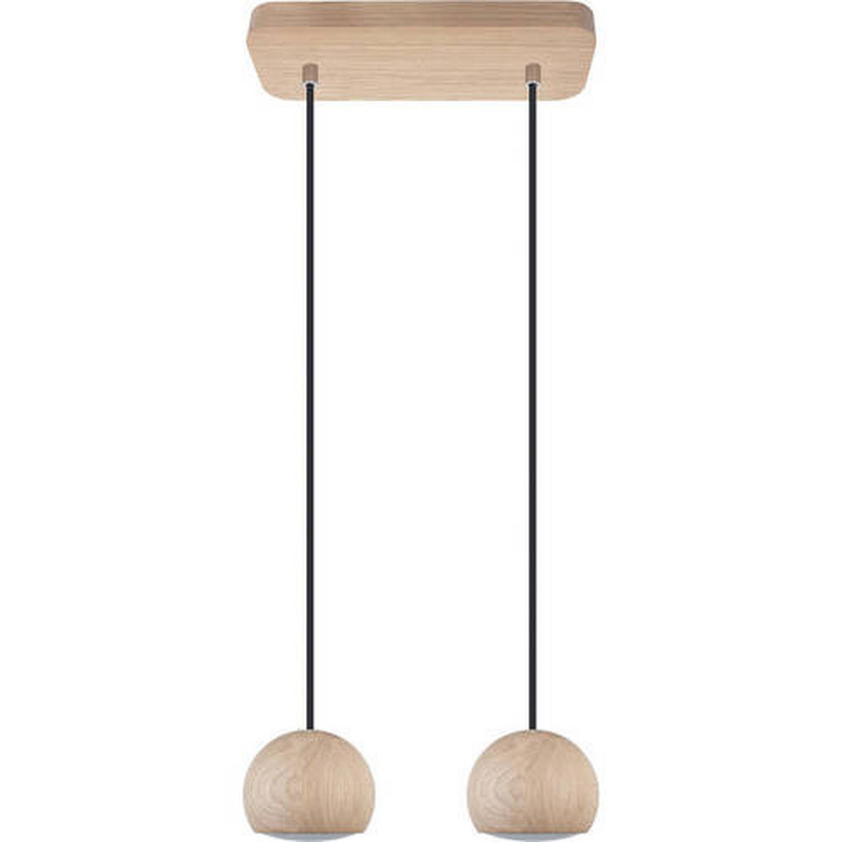 ZÁVESNÉ SVIETIDLO, 42/90 cm  - prírodná farba, Natur, drevo (42/90cm)