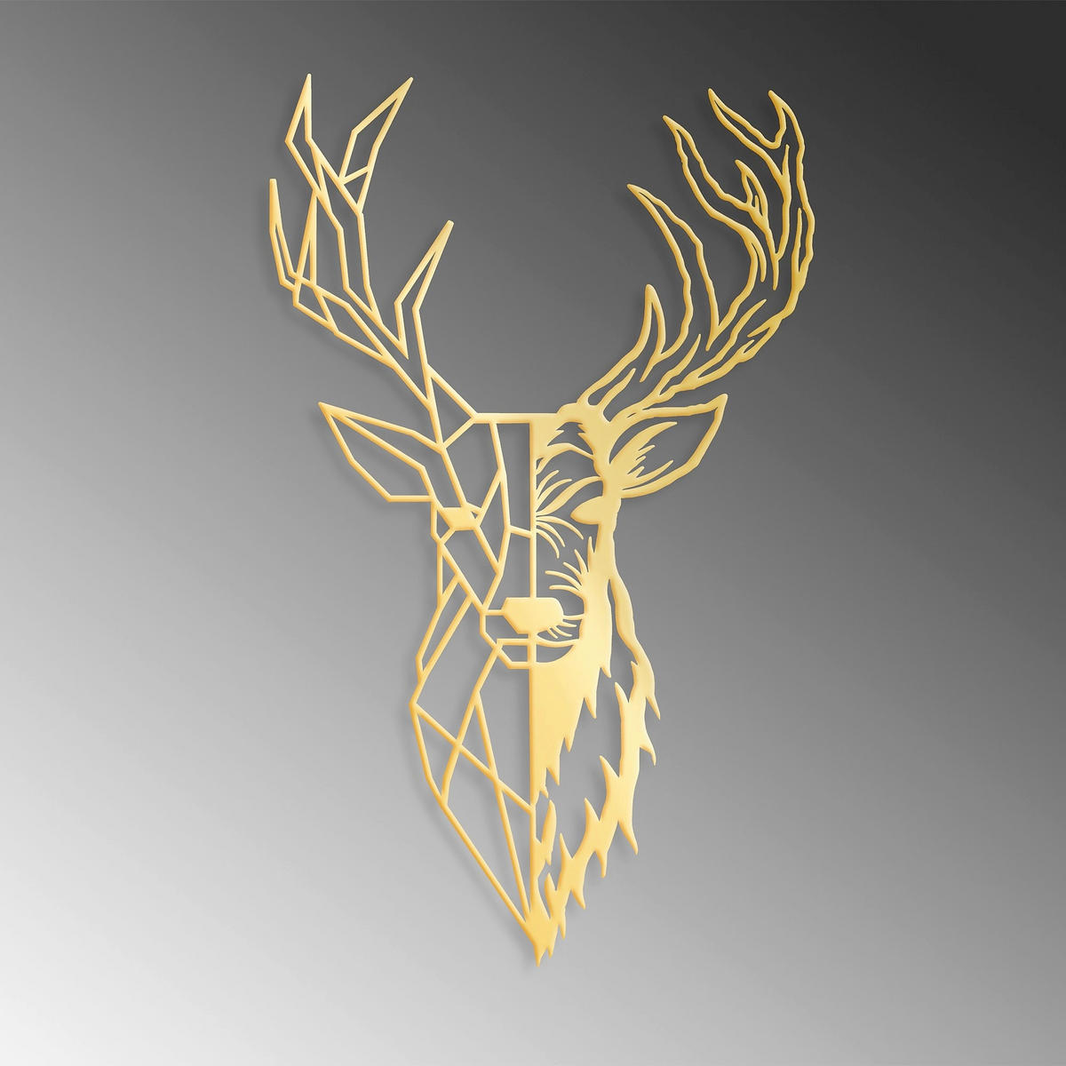 METALLBILD Goldfarben 42/70 cm  - Goldfarben, Basics, Metall (42/70cm) - X-Mas