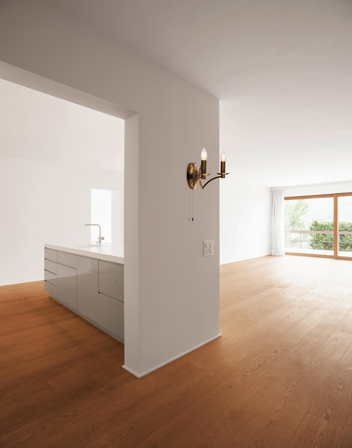 WANDLEUCHTE 32,5/17/18,5 cm   - Messingfarben, KONVENTIONELL, Metall (32,5/17/18,5cm)