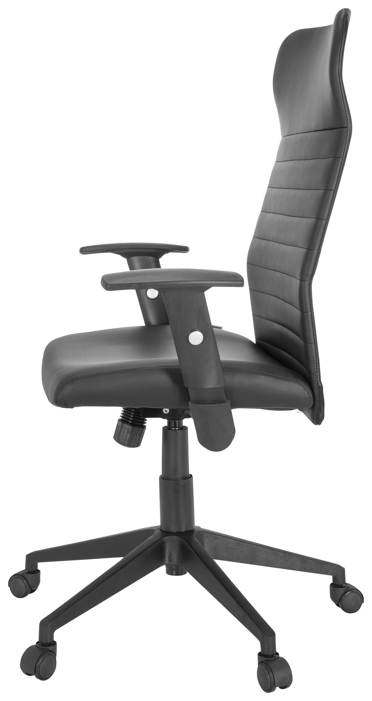 SNURRSTOL  i läderimitation svart  - svart, Modern, textil/plast (72/115/55cm) - MID.YOU