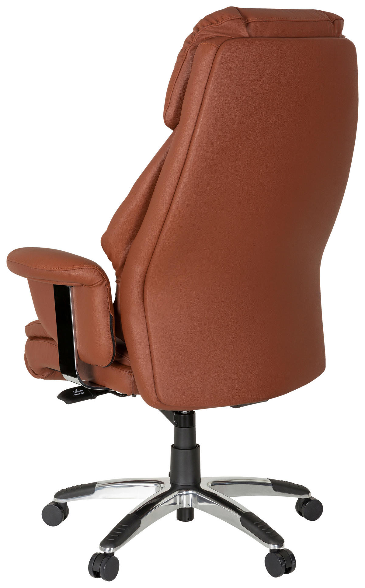 PISARNIŠKI STOL umetna masa, tekstil rjava  - rjava, Moderno, kovina/umetna masa (63/140/52cm) - MID.YOU