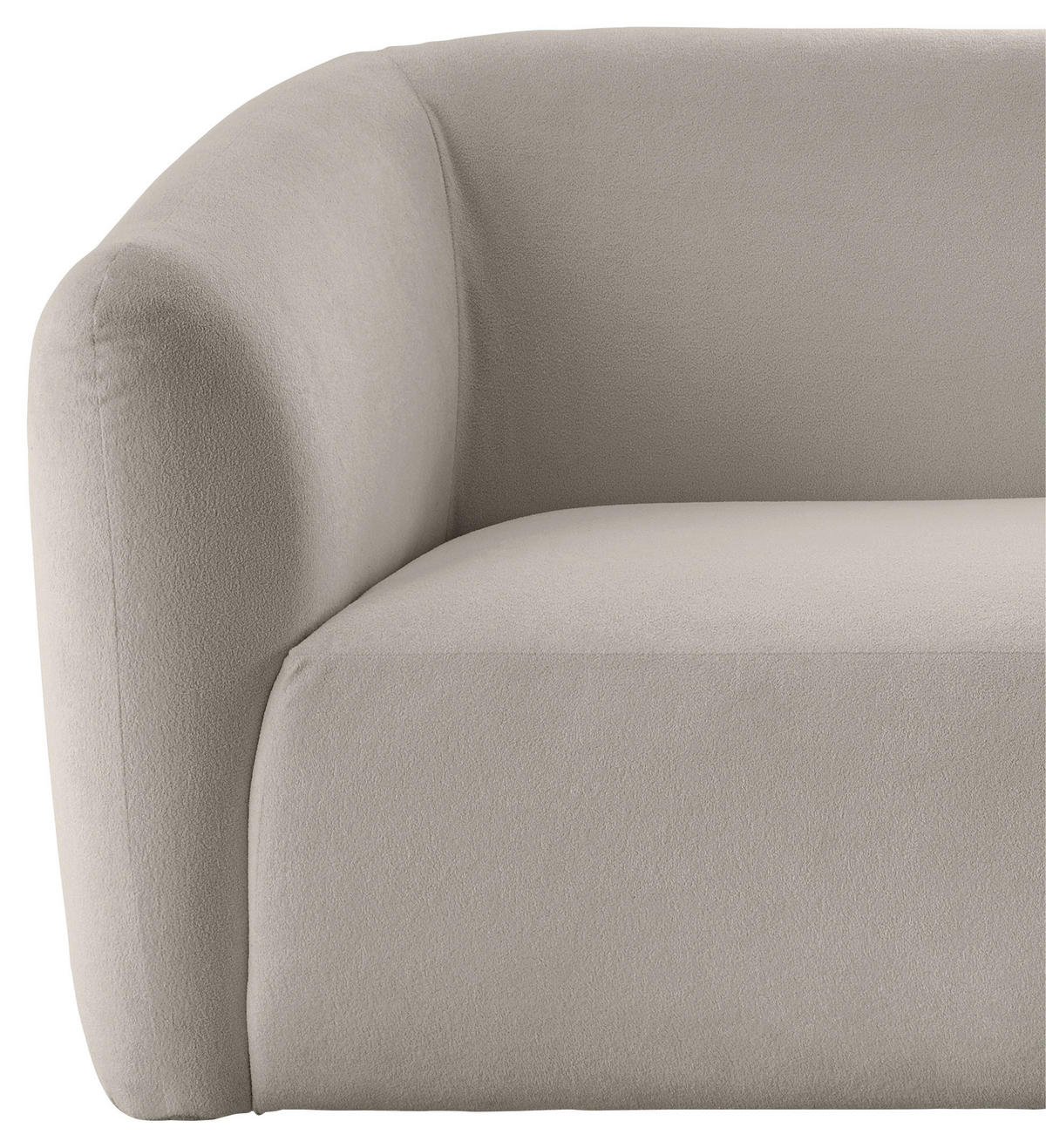 ECKSOFA in Mikrofaser Taupe  - Taupe/Schwarz, Modern, Kunststoff/Textil (238/107cm) - Livetastic