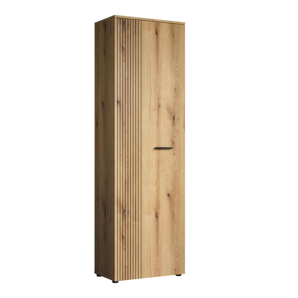 GARDEROBENSCHRANK PUREBLISS  in 60/196/36 cm  - Eichefarben/Schwarz, Basics, Holzwerkstoff/Kunststoff (60/196/36cm) - MID.YOU