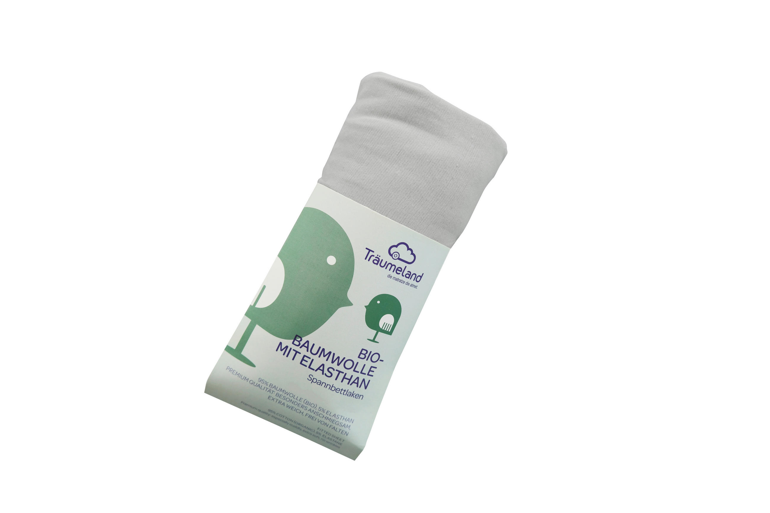 KINDERSPANNBETTTUCH 70/140 cm   - Hellgrau, Basics, Textil (70/140cm) - Träumeland